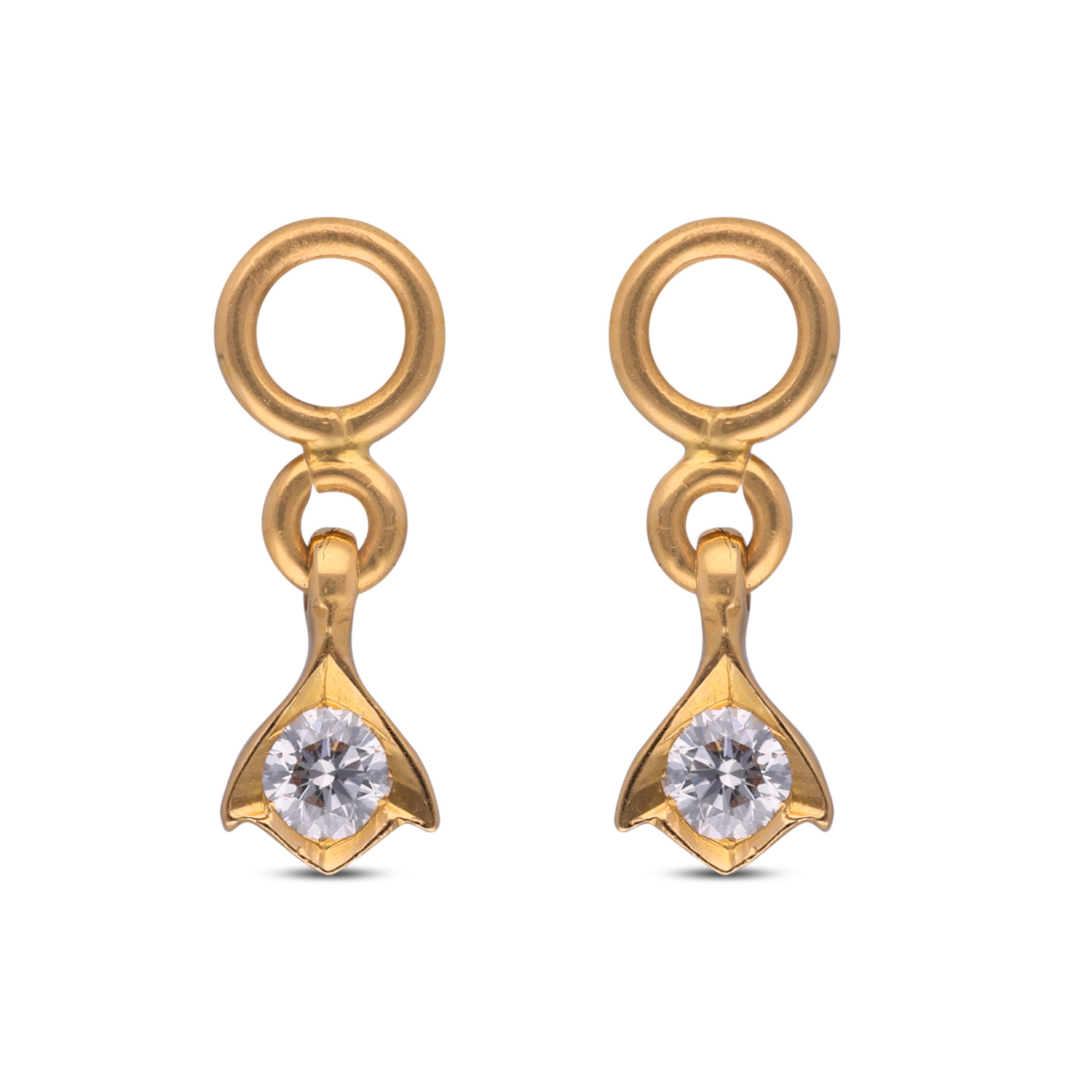 Gold Diamond Lolac Eardrop