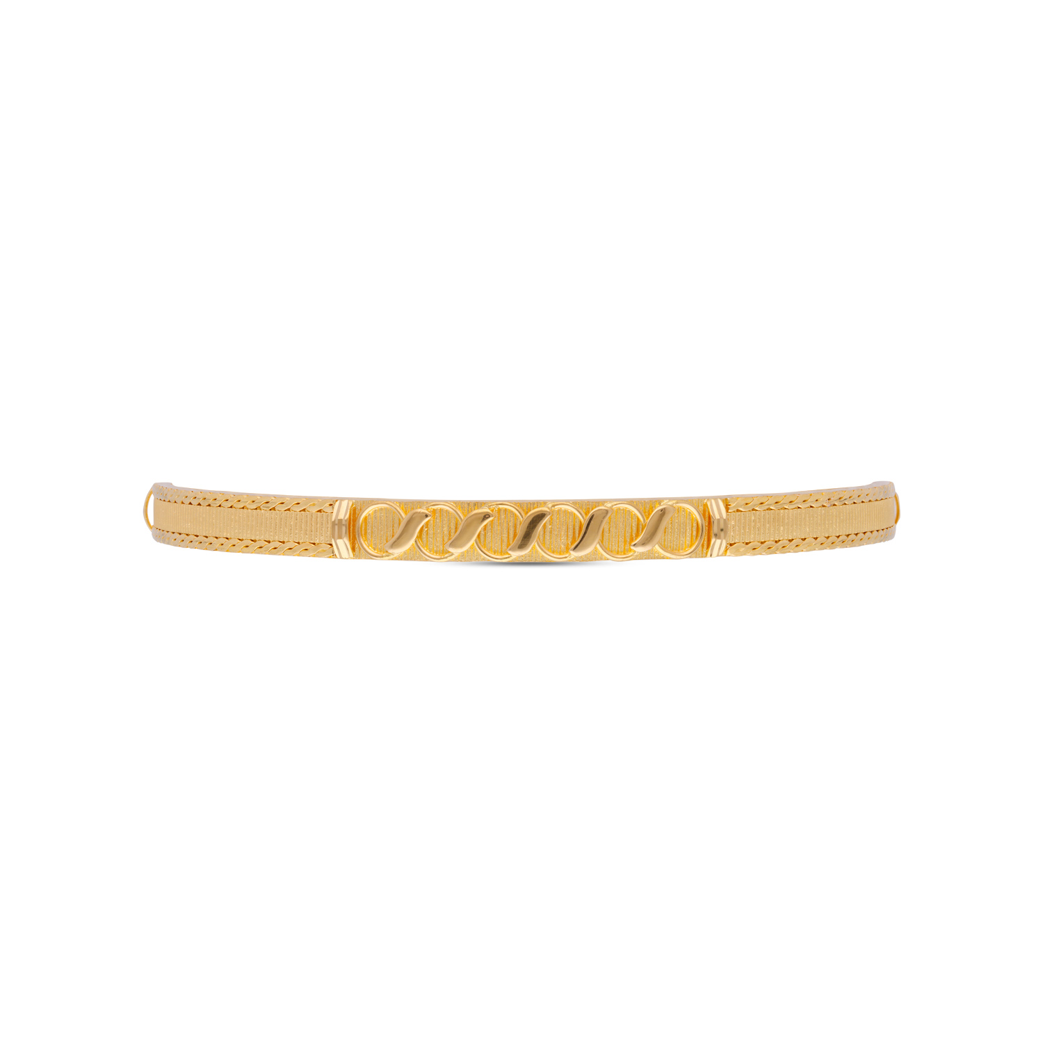 Golden Filigree Duo: Exquisite Gold Bangle Pair