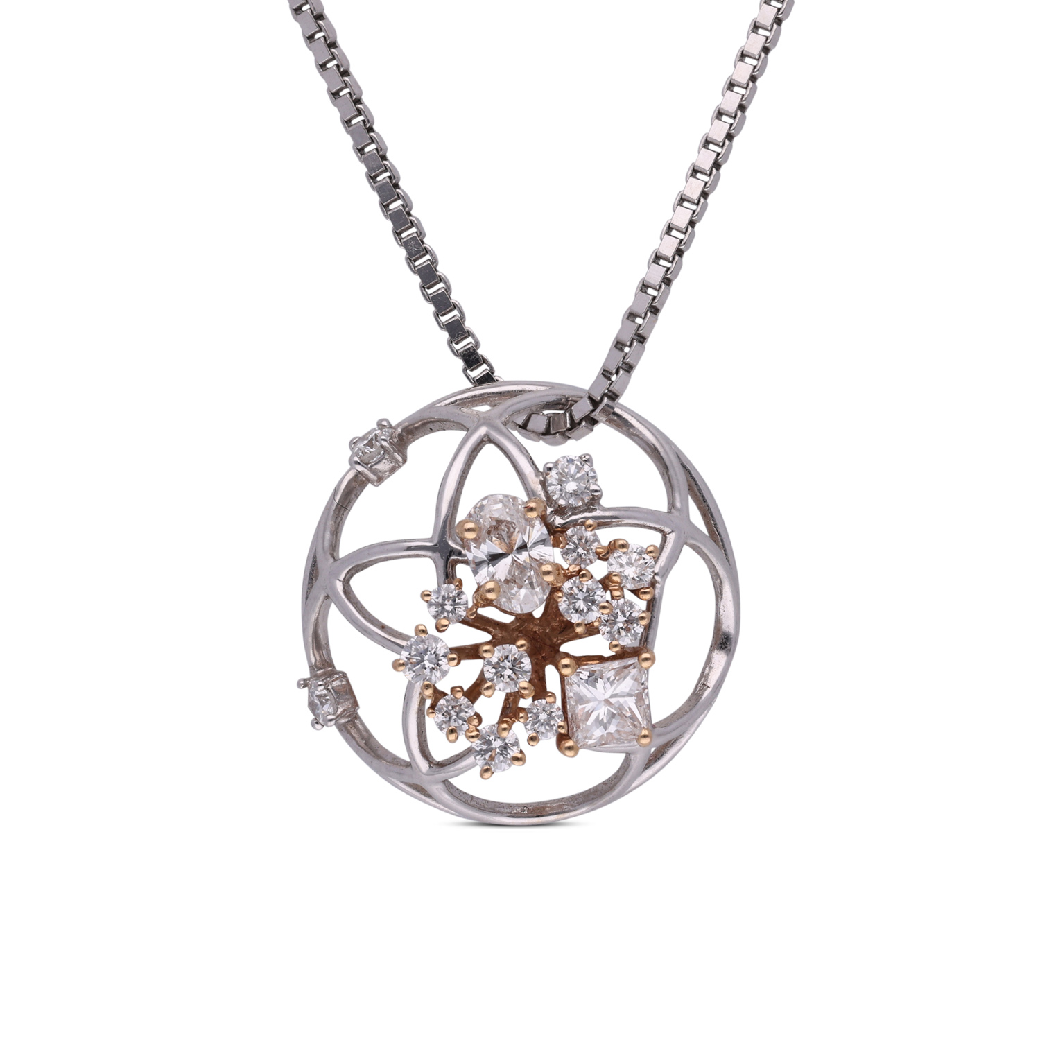 White Gold Diamond Pendant